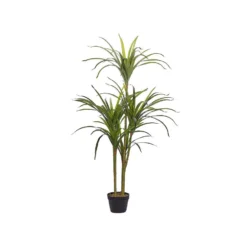 Beliani Kunstplant DRACAENA ANITA - Groen Synthetisch Materiaal