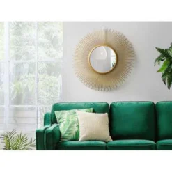 Beliani Wandspiegel CILLY - Goud Metaal