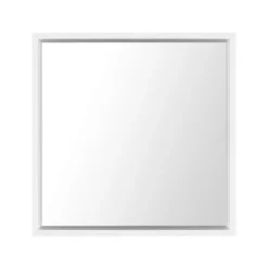 Beliani Wandspiegel BRIGNOLES - Wit Synthetisch Materiaal