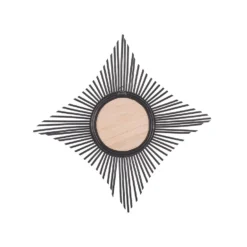 Beliani Wandspiegel MAJENE - Zwart Rotan -Beliani 132e80aad6534e18bd3ffdf20db76add