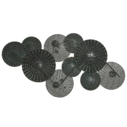 Beliani Wanddecoratie HASSIUM - Blauw Metaal 3 Beliani Wanddecoratie HASSIUM - Blauw Metaal -Beliani 13396e9b0382403cac0e723c27f87484