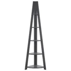 Beliani Boekenkast MOBILE SOLO - Grijs Vezelplaat