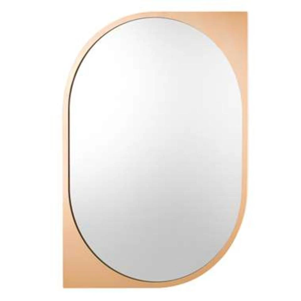 Beliani Wandspiegel HIREL - Goud Metaal Beliani Wandspiegel HIREL - Goud Metaal -Beliani 1403088626