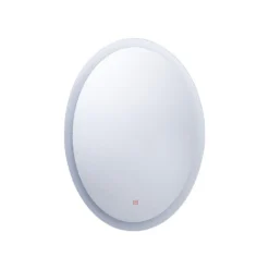 Beliani Badkamerspiegel VIRIAT - Zilver Glas