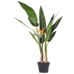 Beliani Kunstplant STRELITZIA TREE - Groen Synthetisch Materiaal