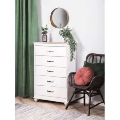 Beliani Commode SHARON - Wit Spaanplaat -Beliani 1580243912 0103