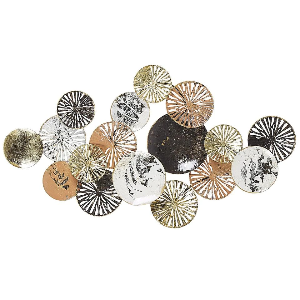 Beliani Wanddecoratie OSMIUM - Goud Metaal Beliani Wanddecoratie OSMIUM - Goud Metaal -Beliani 1599966515
