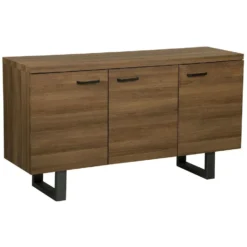 Beliani Sideboard TIMBER - Donkere Houtkleur Mdf