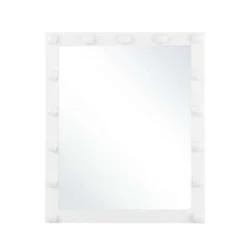 Beliani Badkamerspiegel ODENAS - Wit Ijzer