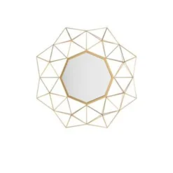 Beliani Wandspiegel GAILLAC - Goud Metaal