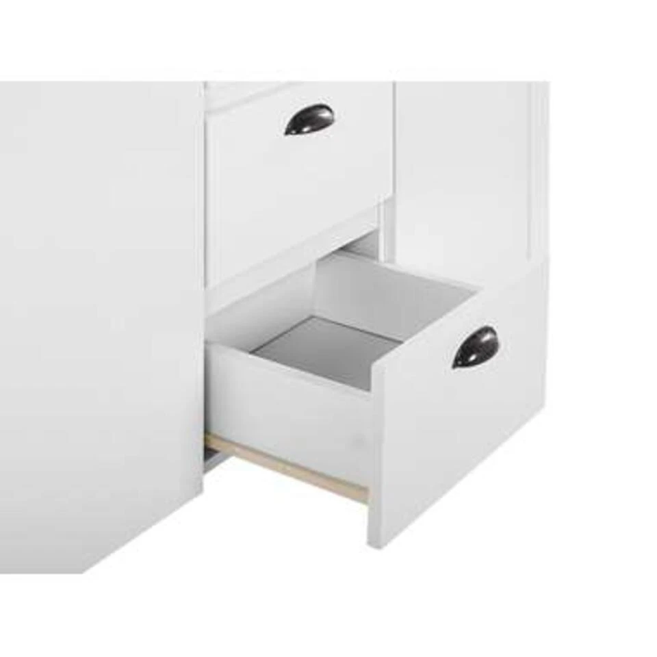 Beliani Sideboard STAMFORD - Wit Vezelplaat Beliani Sideboard STAMFORD - Wit Vezelplaat -Beliani 1621019499 0104