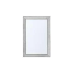 Beliani Wandspiegel BUBRY - Zilver Synthetisch Materiaal