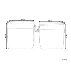 Beliani Mand TUGUL - Beige Polyester 2 Beliani Mand TUGUL - Beige Polyester -Beliani 16978a7a144943e68e6122d79539f643