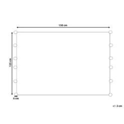 Beliani Plaid YASAM - Grijs Katoen -Beliani 16be93a37e7b422b974cd34e8fa64887