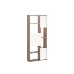 Beliani Boekenkast GRADA - Donkere Houtkleur Mdf -Beliani 1726205189 0102