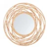 Beliani Wandspiegel BURGIS - Beige Rotan