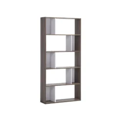 Beliani 14 Beliani Boekenkast ORILLA - Donkere Houtkleur Mdf