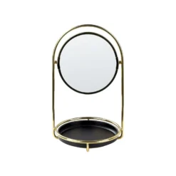 Beliani Make-up Spiegel INDRE - Goud Ijzer, Glas 3 Beliani Make-up Spiegel INDRE - Goud Ijzer, Glas -Beliani 17d535966f584d8295dc5051fbe82371