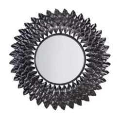 Beliani Wandspiegel LARRAU - Zilver Metaal