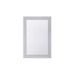 Beliani Wandspiegel MERVENT - Zilver Synthetisch Materiaal