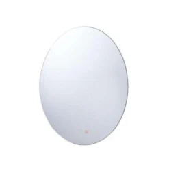 Beliani Badkamerspiegel MAZILLE - Zilver Glas