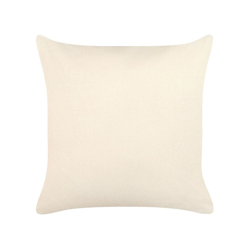 Beliani Sierkussen RIVINA - Beige Katoen Beliani Sierkussen RIVINA - Beige Katoen -Beliani 1957484f0722434bbcbf1d42e0d94645