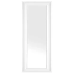 Beliani Wandspiegel LUNEL - Wit Synthetisch Materiaal