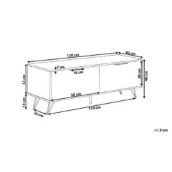 Beliani TV-kast HALSTON - Lichte Houtkleur Vezelplaat -Beliani 1b08071c526b4aa6a02f05291a9205b8