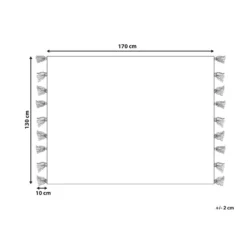 Beliani Plaid SUNWAL - Zwart Acryl, Polyester -Beliani 22feaf7d0aa543f3b0a6179e705f505d