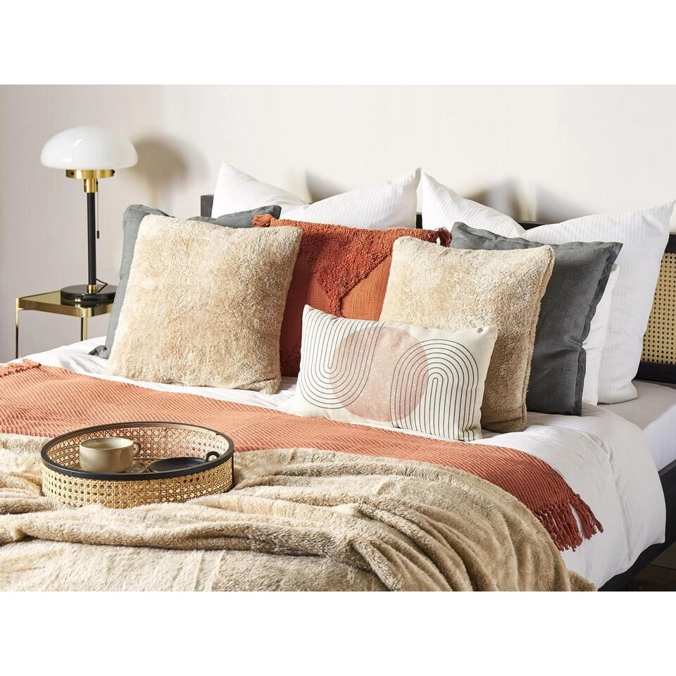 Beliani Sierkussen PILEA - Beige Polyester Beliani Sierkussen PILEA - Beige Polyester -Beliani 241daf81994f4652b3b5c64c8a289612