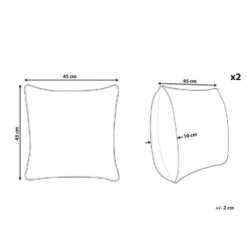 Beliani Sierkussen OSMUNDA - Zwart Fluweel 2 Beliani Sierkussen OSMUNDA - Zwart Fluweel -Beliani 27e0bab6e239444696c7ae1c5bcb8be9 7