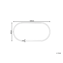 Beliani Badkamerspiegel CHATEAUROUX - Zilver Glas -Beliani 28126561939648ceb3f72abb066577b8