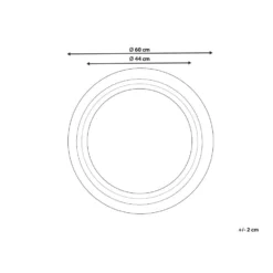 Beliani Decoratieve Spiegel DELICIAS - Wit Mdf, Glas 2 Beliani Decoratieve Spiegel DELICIAS - Wit Mdf, Glas -Beliani 2af5520401f74ef18510f86e262ae365