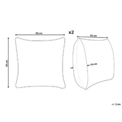 Beliani Sierkussen URPAD - Multicolor Jute, Katoen, Wol -Beliani 2c56e6c9c8db4882b3abd41f7d648a4e