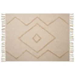 Beliani Plaid JAUNPUR - Beige Katoen 3 Beliani Plaid JAUNPUR - Beige Katoen -Beliani 2cc4c4fe29454e8480d41d0bbbffab55