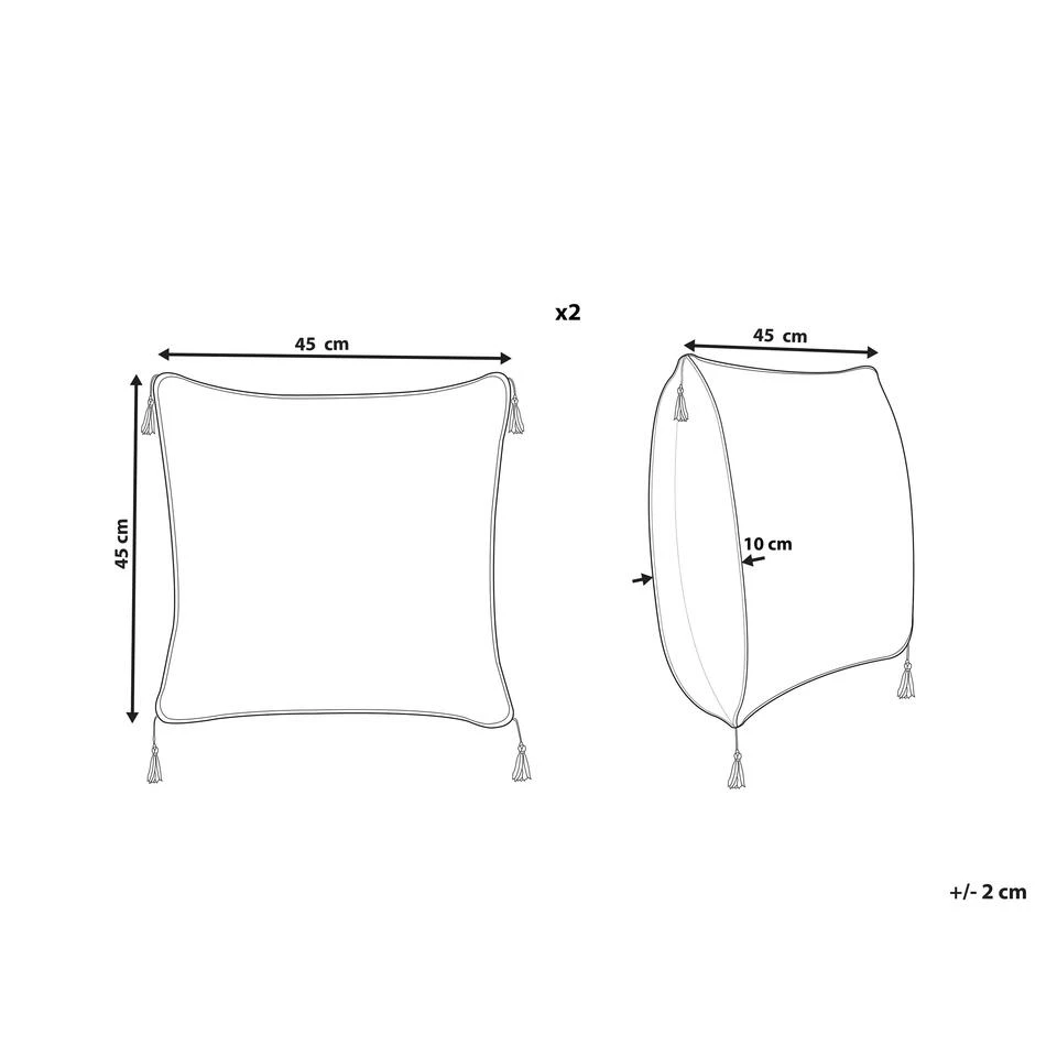 Beliani Sierkussen DEADNETTLE - Beige Katoen Beliani Sierkussen DEADNETTLE - Beige Katoen -Beliani 2deeac27e4734b7297a7c5f716c703b5