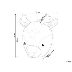 Beliani Wanddecoratie BAMBI - Beige Katoen -Beliani 307ae1803f644c08a38ccb7650f814fa