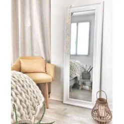 Beliani Wandspiegel LUNEL - Wit Synthetisch Materiaal -Beliani 31ac251ece164b6a9033bc9fbfa7966f