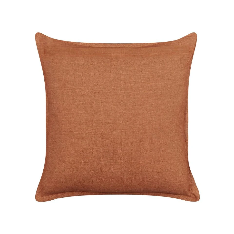 Beliani Sierkussen SAGINA - Oranje Linnen Beliani Sierkussen SAGINA - Oranje Linnen -Beliani 34963e6cd9d34098ba3e65c89df4e842