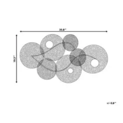 Beliani Wanddecoratie POLONIUM - Multicolor Metaal 3 Beliani Wanddecoratie POLONIUM - Multicolor Metaal -Beliani 34ffe61f68dc4c4e9b2365ef35ffac33
