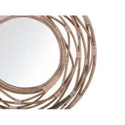 Beliani Wandspiegel BURGIS - Bruin Rotan -Beliani 36e97de377fd41fdb685bd1263f66a8d