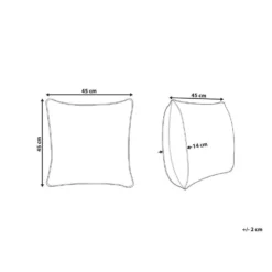 Beliani Sierkussen RIVINA - Beige Katoen 2 Beliani Sierkussen RIVINA - Beige Katoen -Beliani 38ddb00a59c348dbbcd598f139f45ffe