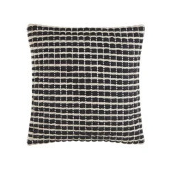 Beliani Sierkussen YONCALI - Zwart Katoen, Wol -Beliani 3a910cdf9b164e63a5ed02a0ce792bbb