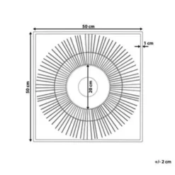 Beliani Wanddecoratie MERCURY - Goud Metaal -Beliani 3a93c46b6d7c45ee99e2ad85c340431e