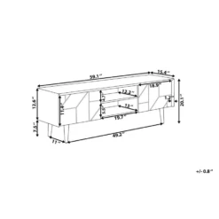 Beliani TV-kast FRANKLIN - Lichte Houtkleur Spaanplaat 2 Beliani TV-kast FRANKLIN - Lichte Houtkleur Spaanplaat -Beliani 3b99bfdfd86e4facbf13d1946392bee8
