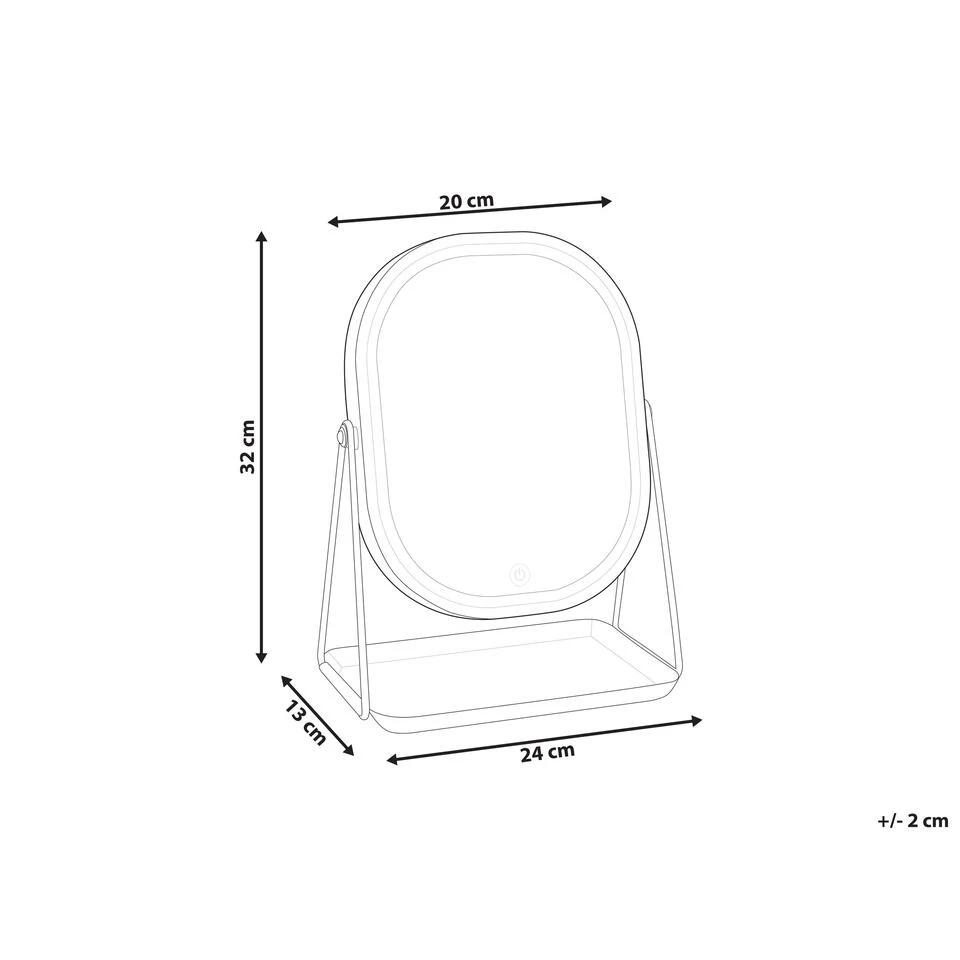 Beliani Make-up Spiegel DORDOGNE - Roségoud Metaal Beliani Make-up Spiegel DORDOGNE - Roségoud Metaal -Beliani 3cdb16d65e8f47ba9dddaba57587160d 1