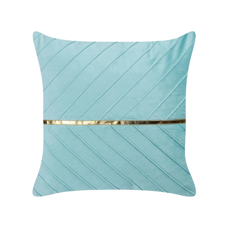 Beliani Sierkussen CONEFLOWER - Blauw Polyester Beliani Sierkussen CONEFLOWER - Blauw Polyester -Beliani 3d67c622e86b48b597de12967b5a31fd