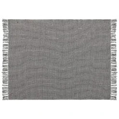 Beliani Plaid DAMEK - Zwart Katoen -Beliani 3f0fce37b81c4a50adc73c5dbb88b730