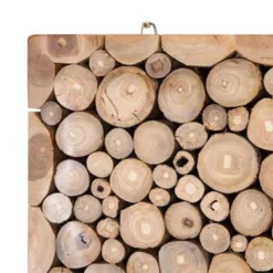 Beliani Wanddecoratie TWIG - Lichte Houtkleur Teakhout -Beliani 43dc669a47ca4c40a1100b5b8a00bfb9