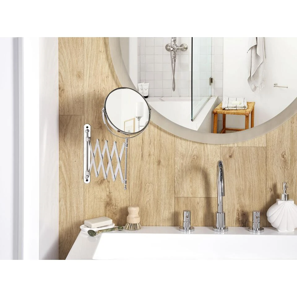 Beliani Badkamerspiegel YVELINES - Zilver Ijzer, Glas Beliani Badkamerspiegel YVELINES - Zilver Ijzer, Glas -Beliani 43e35e5f3a4c47689d9d3985ca0822af